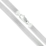 Sac Silver Flexible Herringbone Necklace, Sterling Silver, 30 in